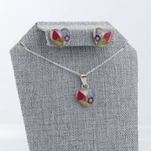 Cargar imagen en el visor de la galería, Juego Nat. Muerta Corazón Tulipán y Flores plata