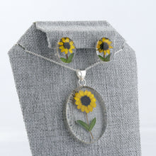 Cargar imagen en el visor de la galería, Juego Nat. Muerta Girasol Oval Plata