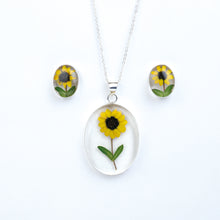 Cargar imagen en el visor de la galería, Juego Nat. Muerta Girasol Oval Plata