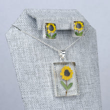 Cargar imagen en el visor de la galería, Juego Nat. Muerta Girasol Rectángulo Plata