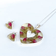 Cargar imagen en el visor de la galería, Juego Nat. Muerta Corazón Hueco Tulipán Plata