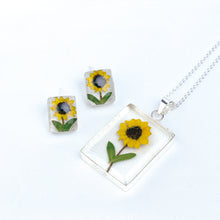 Cargar imagen en el visor de la galería, Juego Nat. Muerta Girasol Rectángulo Plata