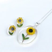 Cargar imagen en el visor de la galería, Juego Nat. Muerta Girasol Oval Plata
