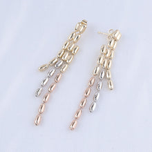 Cargar imagen en el visor de la galería, Arete Tricolor Colgante