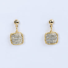 Cargar imagen en el visor de la galería, Aretes Cuadro Chico Plata