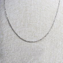 Cargar imagen en el visor de la galería, Cadena Delgada Eslabón Oval Plata
