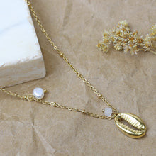 Cargar imagen en el visor de la galería, Collar Concha Cristal Perla