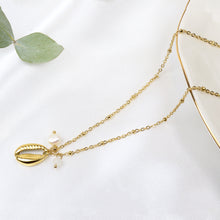 Cargar imagen en el visor de la galería, Collar Concha Cristal Perla