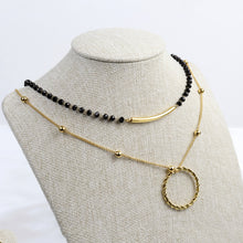 Cargar imagen en el visor de la galería, Collar Doble Cristales