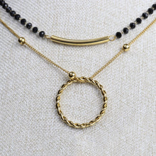 Cargar imagen en el visor de la galería, Collar Doble Cristales