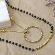 Cargar imagen en el visor de la galería, Collar Doble Cristales