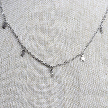 Cargar imagen en el visor de la galería, Collar Lunas y Estrellas Plata