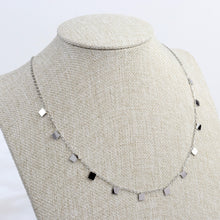Cargar imagen en el visor de la galería, Collar Cuadros Lisos Plata
