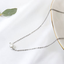 Cargar imagen en el visor de la galería, Collar Perla 8mm Plata