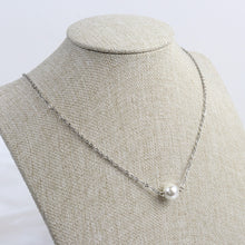 Cargar imagen en el visor de la galería, Collar Perla 8mm Plata