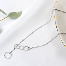 Cargar imagen en el visor de la galería, Collar 4 Círculos Plata