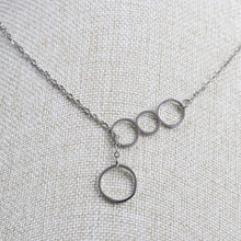 Cargar imagen en el visor de la galería, Collar 4 Círculos Plata