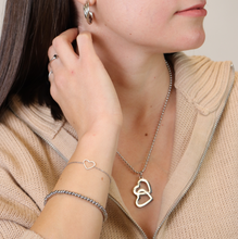 Cargar imagen en el visor de la galería, Collar Doble Corazón