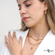 Cargar imagen en el visor de la galería, Arete Cadena Barbada