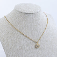 Cargar imagen en el visor de la galería, Dije Corazón Reversible con Brillos