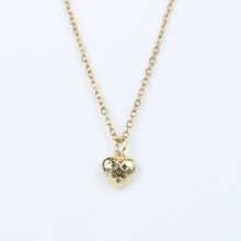Cargar imagen en el visor de la galería, Dije Corazón Reversible con Brillos