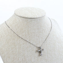 Cargar imagen en el visor de la galería, Dije Cruz Gotas Plata