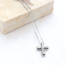 Cargar imagen en el visor de la galería, Dije Cruz Gotas Plata