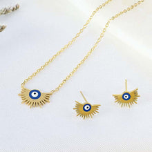 Cargar imagen en el visor de la galería, Juego Ojo Turco Azul