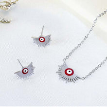 Cargar imagen en el visor de la galería, Juego Ojo Turco Rojo