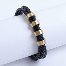 Cargar imagen en el visor de la galería, Pulsera Trenzada Con Argollas