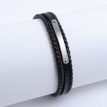 Cargar imagen en el visor de la galería, Pulsera Trenzada Metal Delgado Plata