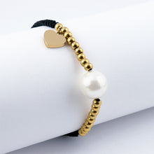 Cargar imagen en el visor de la galería, Pulsera con Perla y Corazón
