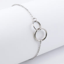 Cargar imagen en el visor de la galería, Pulsera Argolla Doble Plata