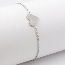 Cargar imagen en el visor de la galería, Pulsera Corazón Geométrico Plata