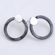 Cargar imagen en el visor de la galería, Arete Círculo Plata Colores