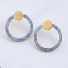 Cargar imagen en el visor de la galería, Arete Círculo Colores