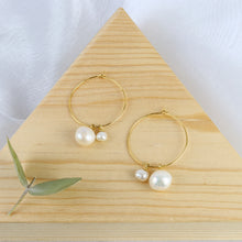 Cargar imagen en el visor de la galería, Arracada 2 Perlas