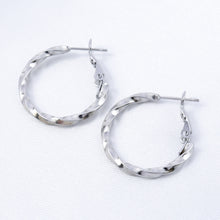 Cargar imagen en el visor de la galería, Arracada Espiral Plata