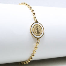Cargar imagen en el visor de la galería, Pulsera San Benito Ajustable Dorado