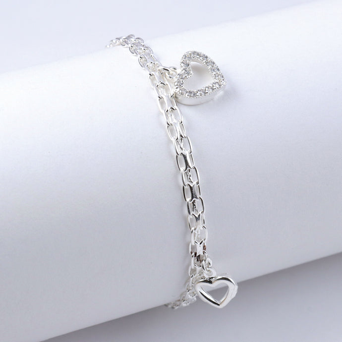 Corazón Pulseras De Plata Para Dama Pandora Pulsera Tenis Para