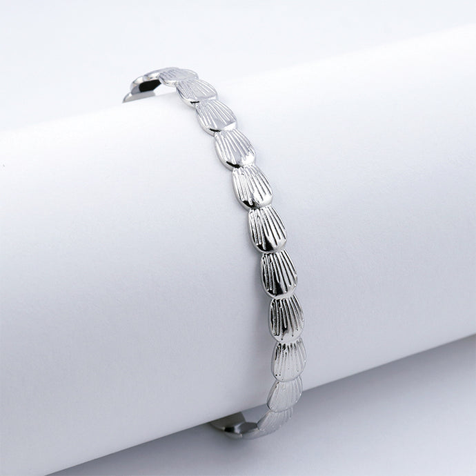 Brazalete Conchas Plata