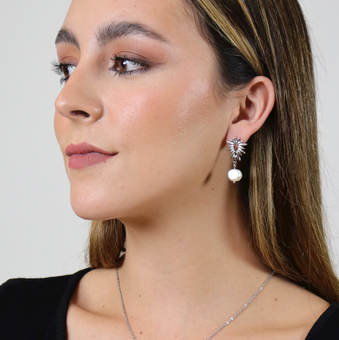 Arete Destello con Perla